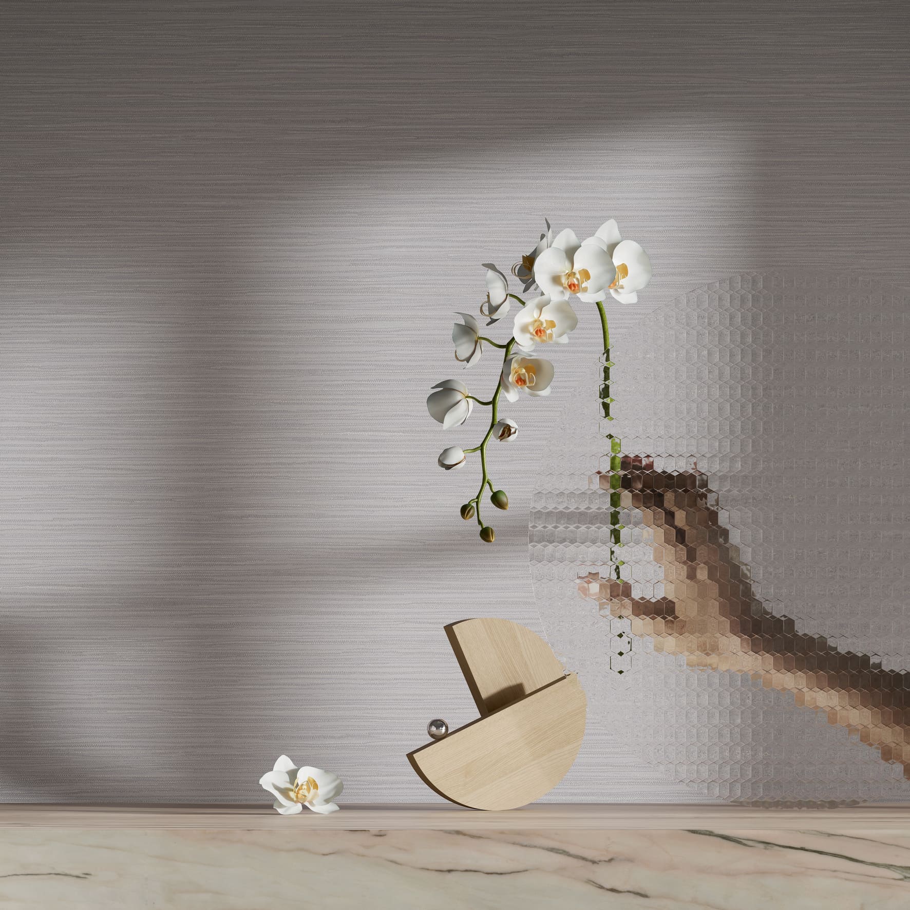 Обои Luna Крафт Ручное плетение CRF9 006 10,05×1 фото в интерьере